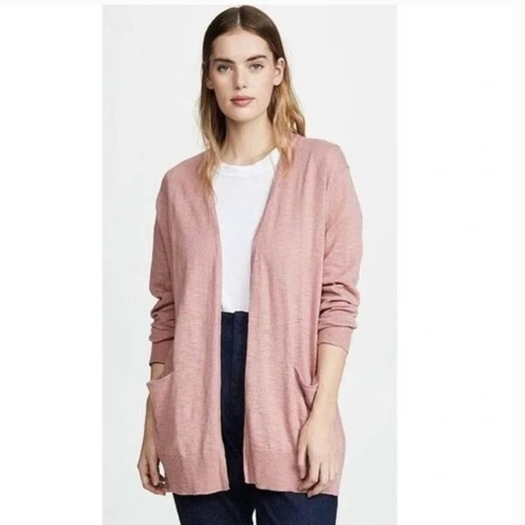 NWOT Madewell Summer Ryder Cardigan Sweater Color: Marled Rose - Picture 1 of 5